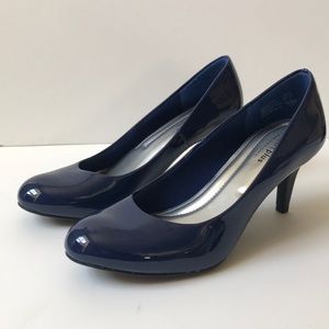 Comfort Plus Patent Navy Blue Karmen Pumps